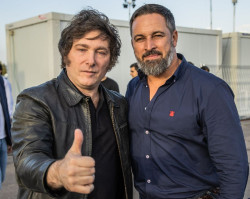 Abascal critica a S&aacute;nchez por "mandar a su ministro sicario" para insultar a Milei: "Ese tipo no nos puede representar"