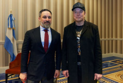 Abascal se re&uacute;ne con el magnate Elon Musk en Washington y le agradece que devuelva la "libertad" a la red social X