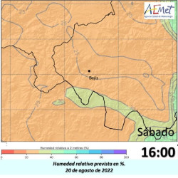 Aemet prev&eacute; temperaturas por encima de los 30 grados y una humedad por debajo del 30% en la zona de Bej&iacute;s
