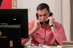 Biden se ve obligado a coger el tel&eacute;fono a S&aacute;nchez porque la OTAN se va a celebrar en Madrid  y r&aacute;pidamente &eacute;ste,"contentuco", lo cuenta al mundo por Twitter