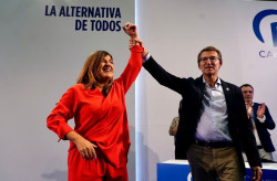 Buruaga, reelegida como presidenta del PP de Cantabria, con el 97,56% de los votos de los compromisarios