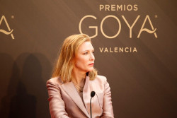 Cate Blanchett recoge el Goya Internacional y elogia al cine espa&ntilde;ol por trabajar en pandemia: "Orgullosa"