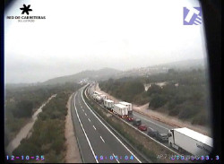 Cortada la AP-7 entre Freginals y Ulldecona (Tarragona) en ambos sentidos por inundaciones