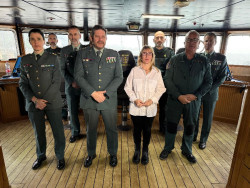 El buque `R&iacute;o Mi&ntilde;o` de la Guardia Civil realiza su &uacute;ltima misi&oacute;n en aguas del Cant&aacute;brico por ir al desguace