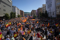 El PP cifra en m&aacute;s 60.000 personas los asistentes a su protesta contra la amnist&iacute;a en el barrio de Salamanca de Madrid