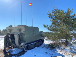 Espa&ntilde;a refuerza la defensa a&eacute;rea en Letonia con el despliegue de una bater&iacute;a Nasams y 85 militares