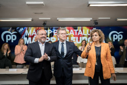 `Feijo conf&iacute;a en ganar las europeas aunque cree que el PSOE puede resistir cogiendo votos de sus aliados
