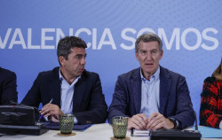 Feij&oacute;o afirma que a Maz&oacute;n le "dignifica" vincular su futuro a la reconstrucci&oacute;n y carga la culpa de la dana al Gobierno