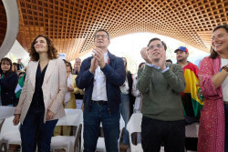 Feij&oacute;o ante la comunidad hispana en Madrid: "Estoy muy orgulloso de no rendir pleites&iacute;a a gobernantes aut&oacute;cratas"