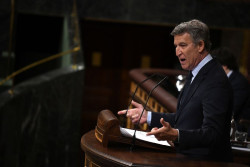 Feij&oacute;o carga contra S&aacute;nchez por quejarse del "no" del PP al decreto antiaranceles cuando tiene la "patente del no es no"