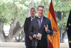 Feij&oacute;o dice que us&oacute; "a prop&oacute;sito" el t&eacute;rmino "encaje" territorial de Catalu&ntilde;a y niega tener problemas internos en el PP