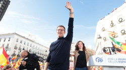 Feij&oacute;o, en la manifestaci&oacute;n de Madrid contra la amnist&iacute;a: "No nos callaremos hasta hablar en unas elecciones"