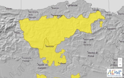 Gran parte de Cantabria estar&aacute; esta noche en aviso amarillo por bajas temperaturas