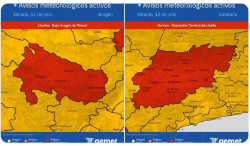 La AEMET activa el aviso rojo por lluvias torrenciales en Bajo Arag&oacute;n de Teruel y Depresi&oacute;n Central de Lleida