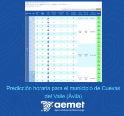 La Aemet prev&eacute; las condiciones m&aacute;s adversas en Cuevas del Valle (&Aacute;vila) desde mediod&iacute;a con 30&ordm; y viento del sur