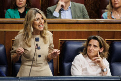 La comunista y ministra D&iacute;az secunda las cr&iacute;ticas de Ribera al juez Garc&iacute;a Castell&oacute;n