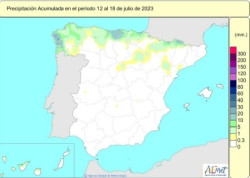 La falta de lluvias acumulada en el a&ntilde;o hidrol&oacute;gico se mantiene en el 15% de d&eacute;ficit, seg&uacute;n AEMET