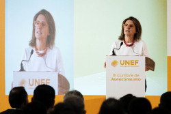 La ministra Ribera  ataca la produccion  de fresas de Huelva