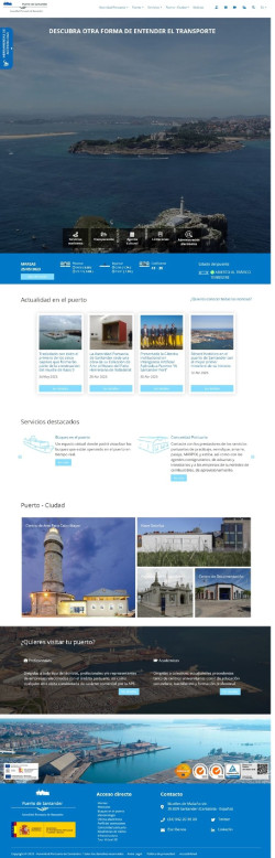 La nueva web del Puerto de Santander incluye vuelos 360&ordm;, v&iacute;deos 3D y grabaciones inmersivas