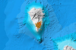 La Palma registra 20 terremotos durante la noche, uno de 4.1 sentido en casi toda la isla
