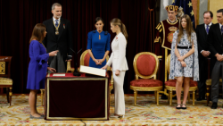 La Princesa Leonor jura la Constituci&oacute;n sin los socios de S&aacute;nchez, PNV,Bildu, Puigdemon y Junqueras