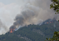 La situaci&oacute;n en Las Hurdes es "cr&iacute;tica" y el fuego en Casas de Miravete ha entrado en el l&iacute;mite de Monfrag&uuml;e