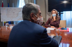 La sustituta de Abalos despacha al presidente  Revilla con "la promesa" que  reclamar&aacute; a la UE la inclusi&oacute;n de Cantabria en la red ferroviaria Atl&aacute;ntica
