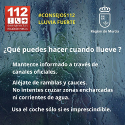 Las lluvias ocasionan medio centenar de incidencias en &Aacute;guilas (Murcia), entre ellas 9 atrapados en veh&iacute;culos