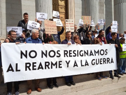 Los de siempre suscriben un manifiesto contra el plan de rearme en la UE