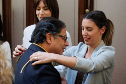 Los ministros comunistas del Gobierno de Sanchez elogian a Petro por decir que Espa&ntilde;a fue un Yugo