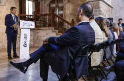 Maz&oacute;n registra en Les Corts el escrito de renuncia de `president`