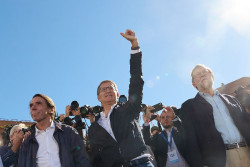 Rajoy y Aznar se suman a la protesta que el PP ha convocado este domingo en la Plaza de Espa&ntilde;a contra la amnist&iacute;a
