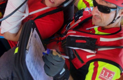 Rescatada en helic&oacute;ptero una mujer que se rompi&oacute; dos dedos en la ruta de los Ojos del Diablo