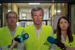 Rueda ratifica que las ayudas por los fuegos se arbitrar&aacute;n cuanto antes: "Estaremos a la altura de las p&eacute;rdidas"