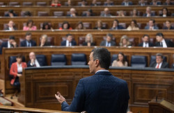 S&aacute;nchez abre el debate en el Congreso subrayando el apoyo de Espa&ntilde;a a Ucrania: "Hemos estado y vamos a estar a su lado"