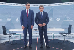 S&aacute;nchez dolido y como mal perdedor denuncia la "monta&ntilde;a de mentiras" de Feij&oacute;o y el uso de ETA-Bildu durante el debate