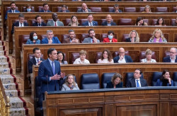 S&aacute;nchez llama "Abascal" a Rufi&aacute;n en el Congreso en un lapsus, quiz&aacute;, muy meditado
