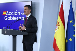 S&aacute;nchez se enfrenta con el Estado de Israel anuncia el embargo de armas y les llama genocidas