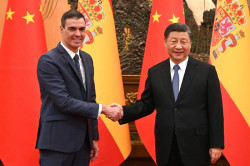 S&aacute;nchez se marcha de China cuando todav&iacute;a no se sabe a que ha ido