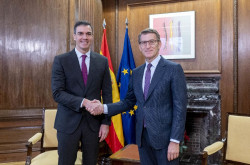 S&aacute;nchez y Feij&oacute;o acuerdan negociar la renovaci&oacute;n del CGPJ con supervisi&oacute;n de la UE, seg&uacute;n el PP