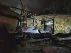 Seis camiones sufren da&ntilde;os por fuego en Villaescusa