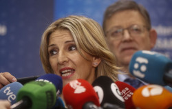 Siguen las pedradas entre Yolanda D&iacute;az, Iglesias el de la ex coleta y la Montero