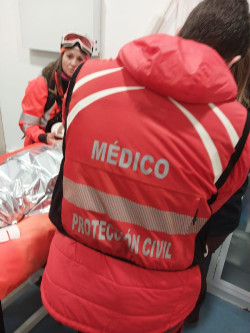 Trasladan en helic&oacute;ptero  a un ni&ntilde;o de 12 a&ntilde;os  con fractura en el brazo desde Alto Campoo al aeropuerto Severiano Ballesteros