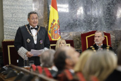 Un perfecto desastre Garc&iacute;a Ortiz utiliza la apertura del a&ntilde;o judicial para reivindicarse
