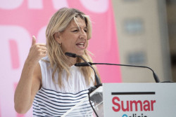 Yolanda D&iacute;az acusa al PSOE de "falta de lealtad" y exige un debate en el Congreso sobre el env&iacute;o de armas a Ucrania