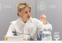 Yolanda D&iacute;az,gran estratega pol&iacute;tica de S&aacute;nchez, despu&eacute;s de visitar al Papa  viajar&aacute;  a Palestina para conocer su situaci&oacute;n porque no lee los peri&oacute;dicos