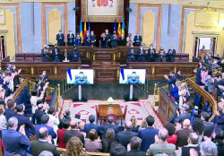 Zelenski habla en el Congreso de Espa&ntilde;a y recuerda Guernika para comparar la situaci&oacute;n que vive ahora Ucrania