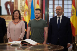 Zelenski viaja la pr&oacute;xima semana a Espa&ntilde;a y ser&aacute; recibido en un acto en el Congreso