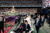 80.000 fieles arropan al Papa en el Bernab&eacute;u en un acto con la Iglesia diocesana: "Contigo, Le&oacute;n, un solo coraz&oacute;n"
