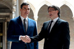 A Puigdemont y Sánchez España les importa un pito.   Carlos Magdalena